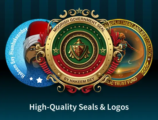 Hakeem Bey's Seal and Logo Designs - Graphic Design Service