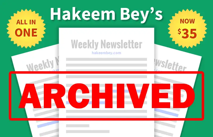 Weekly Newsletter [ARCHIVED]