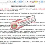 Independent Contractor Example